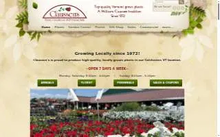 Claussen's Florist, Greenhouse & Perennial Farm website