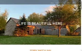 Ferry Watch Inn - Historic Lakefront Wedding Venue website