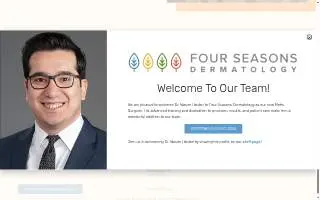 Four Seasons Dermatology of Colchester website