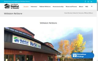 Habitat ReStore, Williston
