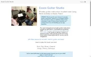 Essex Guitar Studio website