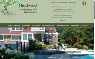 Heartwood Landscape Designing website
