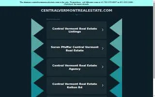 Central Vermont Real Estate website