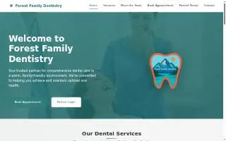 Forest Family Dentistry website