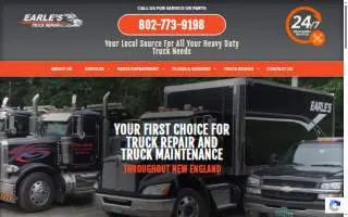 Earle's Truck Repair website