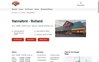Hannaford Pharmacy
