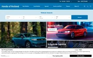Honda of Rutland website