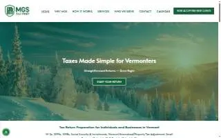 MGS Tax Prep website