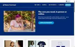 Planned Parenthood - Rutland Health Center website