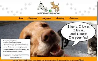 Wundrland Pet Lodge website