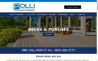 Polli Construction, inc. of South Burlington website