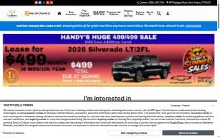 Handy Chevrolet website