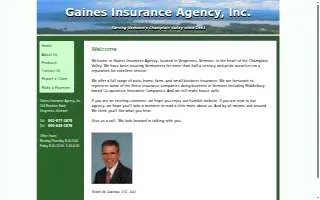 Gaines Insurance Inc website