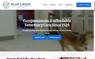 Blue Cross Veterinary Clinic of Aberdeen website