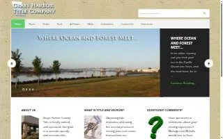 Grays Harbor Title Co website