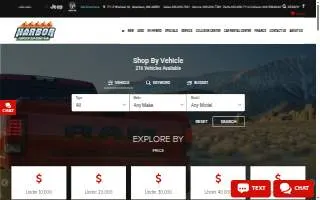 Harbor Chrysler Dodge Jeep Ram website