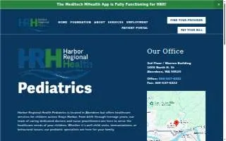 Harbor Regional Health Pediatrics website