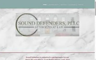 Sound Defenders, PLLC website