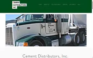 Cement Distributors Inc website