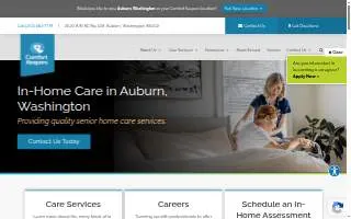Comfort Keepers Auburn website