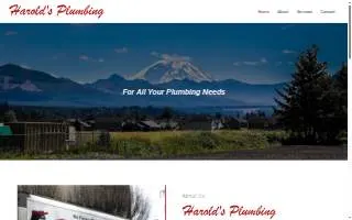Harold's Plumbing of Auburn website