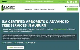 Pacific Arboriculture of Auburn website