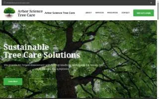 Arbor Science Tree Care website
