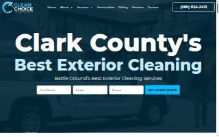 Clean Choice Professional Services website