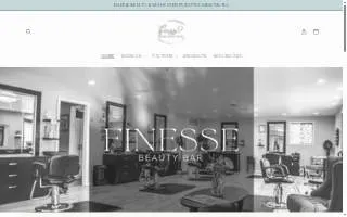 Finesse Beauty Bar website