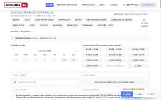 Appliance ER of Bellevue website