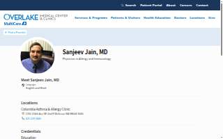 Columbia Asthma & Allergy Clinic- Bellevue: Sanjeev Jain, MD, PhD