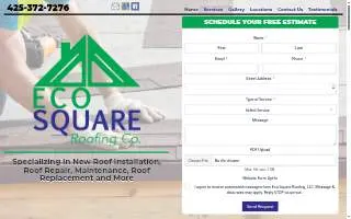 Eco Square Roofing LLC website