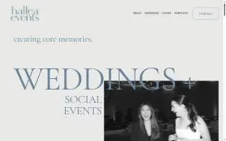 Hallea Events of Bellevue website