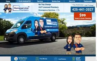 Homeservice Plumbers of Bellevue website
