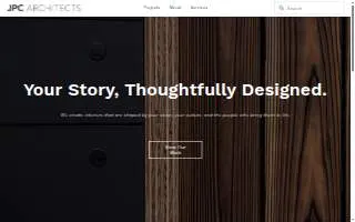 JPC Architects PLLC website