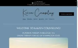 Kaizen Counseling PLLC website