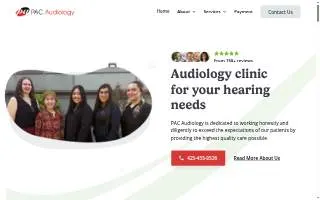 PAC Audiology website