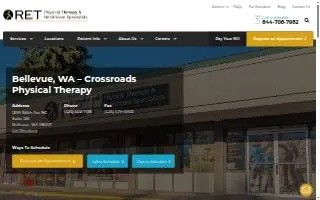 RET Physical Therapy & Healthcare Specialists of Bellevue website