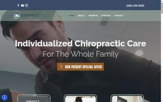 Connect Family Chiropractic website