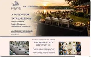Crave Catering website
