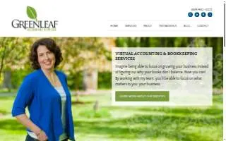 Greenleaf Bookkeeping & Accounting website