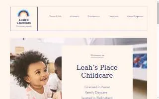 Leahs Place Childcare website