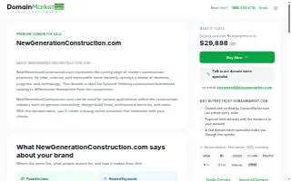 New Generation Construction of Bellingham website