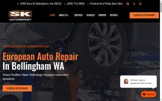 SK Motorsport - Reliable Auto Repair in Bellingham for BMW, Mercedes, Mini, Audi, Subaru and Porsche Vehicles website