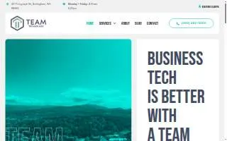 Team Technology of Bellingham website