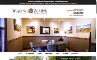 Wayerski Zmolek Injury Law of Bellingham website