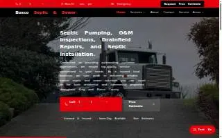 Bosco Septic & Sewer LLC website