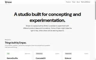 Empac Design website