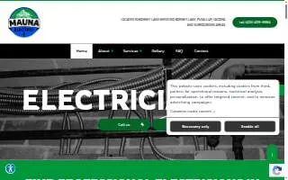 Mauna Electric LLC website