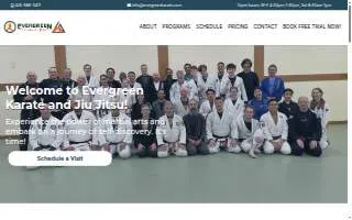 Evergreen Karate & Jiu Jitsu website